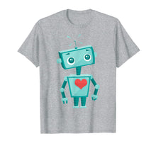 Ladda upp bild till gallerivisning, Robot Heart Valentine's Day Gift Shirt For Kids Girls 834635
