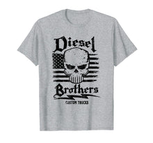 Ladda upp bild till gallerivisning, Funny shirts V-neck Tank top Hoodie sweatshirt usa uk au ca gifts for Diesel Brothers Custom Trucks Skull USA Flag Graphic T-Shirt 589192
