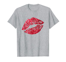 Ladda upp bild till gallerivisning, Funny shirts V-neck Tank top Hoodie sweatshirt usa uk au ca gifts for Sexy Red Glitter Lips Kiss Me Love Makeup Lipstick Shirt Tee 2489921
