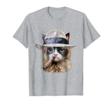 Ladda upp bild till gallerivisning, Funny shirts V-neck Tank top Hoodie sweatshirt usa uk au ca gifts for Disgruntle Cat with Cigar in Fedora Panama Hat, T-Shirt 4175916

