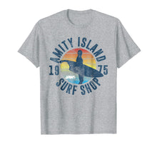 Ladda upp bild till gallerivisning, Jaws Amity Island Surf Board Graphic T-Shirt 98470
