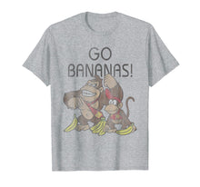 Ladda upp bild till gallerivisning, Funny shirts V-neck Tank top Hoodie sweatshirt usa uk au ca gifts for Nintendo Donkey Kong Go Bananas Vintage Graphic T-Shirt 771005
