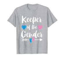 Ladda upp bild till gallerivisning, Keeper Of The Gender Reveal Tee Shirt Girl or Boy Blue Pink 132480
