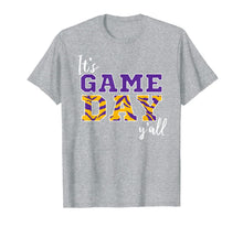 Ladda upp bild till gallerivisning, It's Game Day Ya'll Tiger Purple &amp; Gold Tshirt 95557
