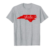 Ladda upp bild till gallerivisning, NC State Shirt: North Carolina State Outline Fan T Men Women 490799
