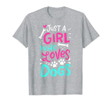 Ladda upp bild till gallerivisning, Just A Girl Who Loves Dogs Funny Gift Dog Trainer School T-Shirt 327583
