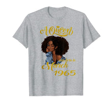 Ladda upp bild till gallerivisning, A Queen Was Born in March 1965 55th Birthday Gifts T-Shirt-2298075
