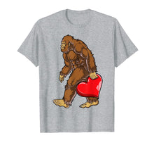 Ladda upp bild till gallerivisning, Bigfoot Heart Funny Valentines Day Men Love Sasquatch Gifts T-Shirt-418972
