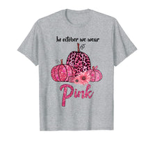 Ladda upp bild till gallerivisning, In October We Wear Pink Pumpkin Breast Cancer Leopard Gift T-Shirt 274341
