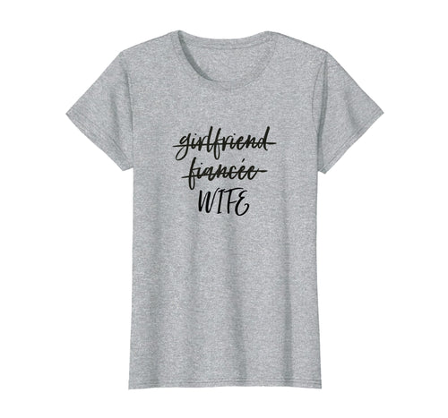 Funny shirts V-neck Tank top Hoodie sweatshirt usa uk au ca gifts for Girlfriend Fiancee Wife Shirt, Newly Married Wifey Gifts 1755006