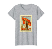 Ladda upp bild till gallerivisning, Funny shirts V-neck Tank top Hoodie sweatshirt usa uk au ca gifts for Vladimir Lenin Monument USSR Cyrillic Postage Stamp T-Shirt 4402605
